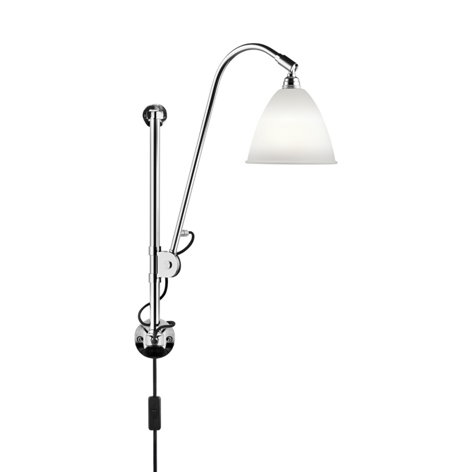 Bestlite BL5 Applique Murale Ø16 Chrome/Porcelaine - GUBI